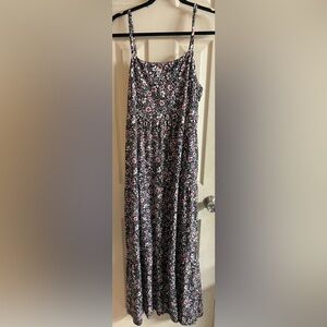 Floral Spaghetti Strap Maxi Dress